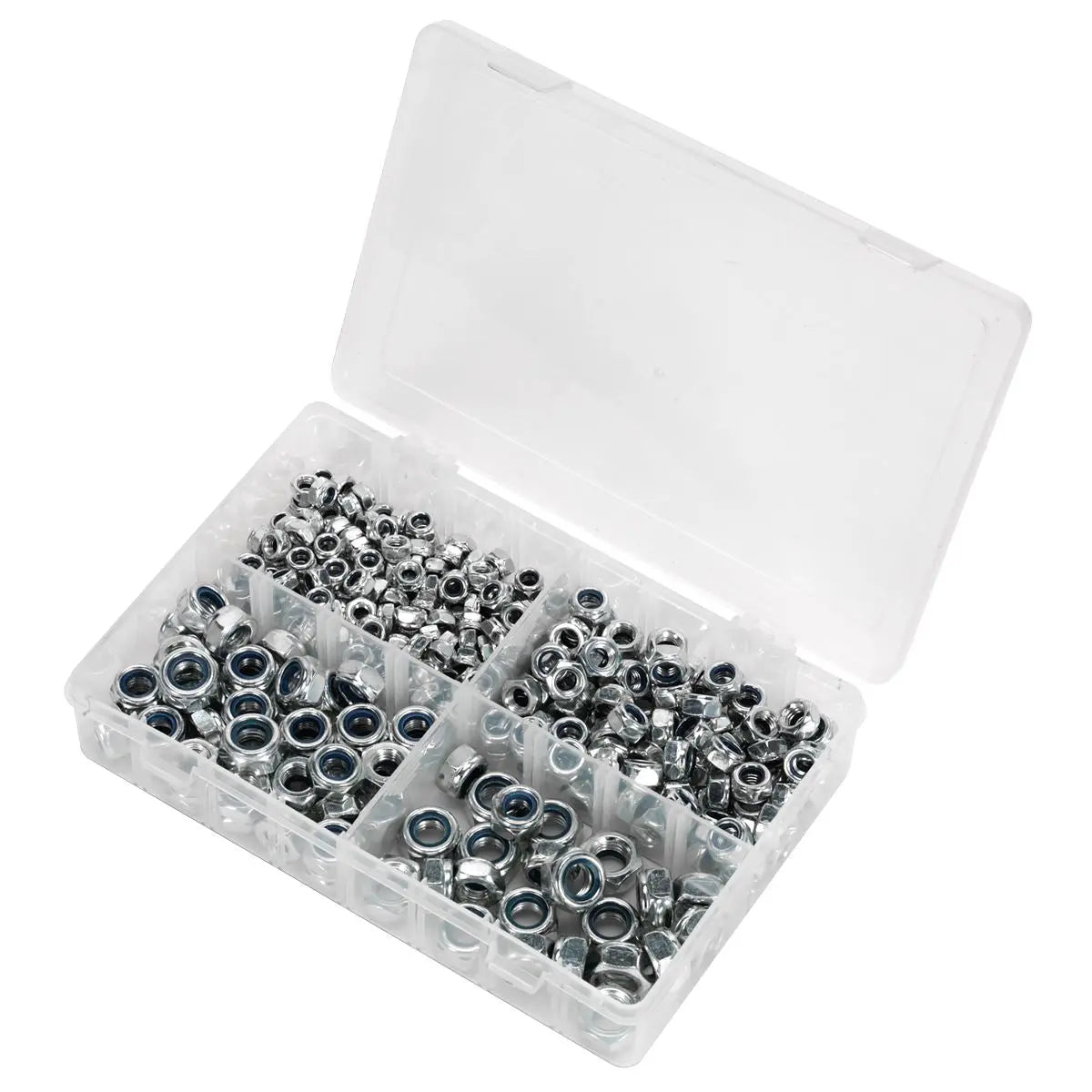 Sealey Nylon Locknut Assortment 300pc M6-M12 Metric 