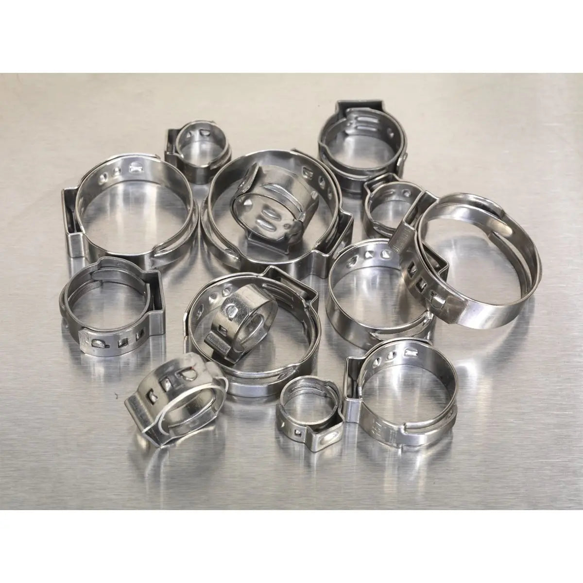 Sealey O-Clip Single Ear Assortment 160pc Stainless Steel 