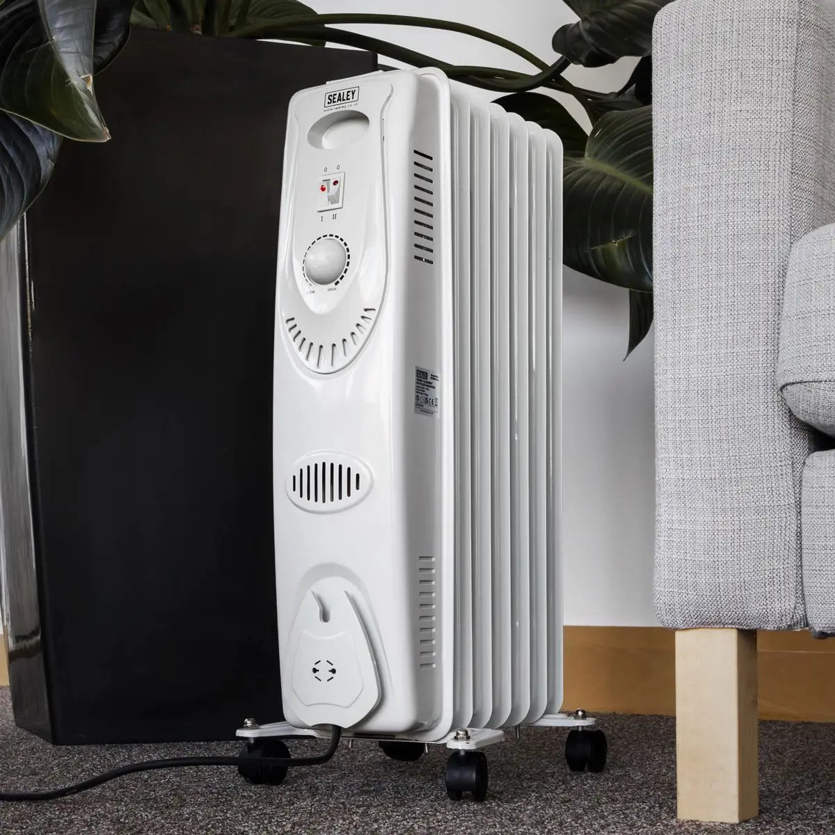 Sealey Oil Filled Radiator 1500W/230V 7-Element 