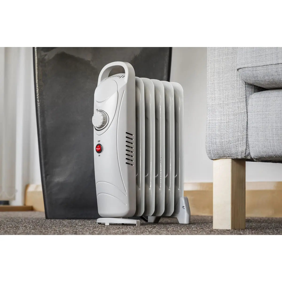 Sealey Oil-Filled Radiator Mini 800W/230V 6-Element 
