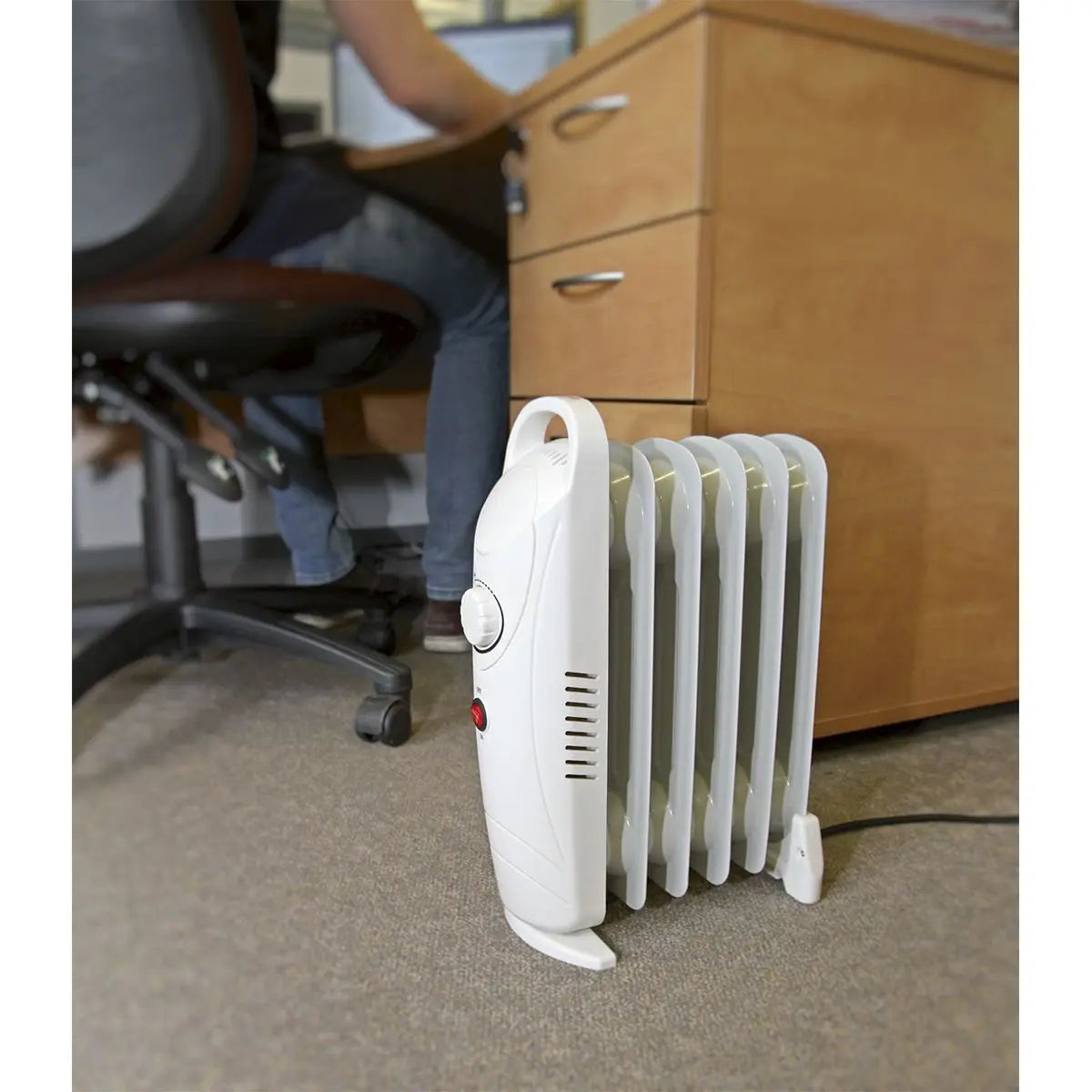 Sealey Oil-Filled Radiator Mini 800W/230V 6-Element 