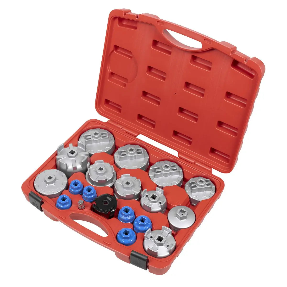 Sealey Oil Filter Cap Wrench Set 19pc  White Rose Tools