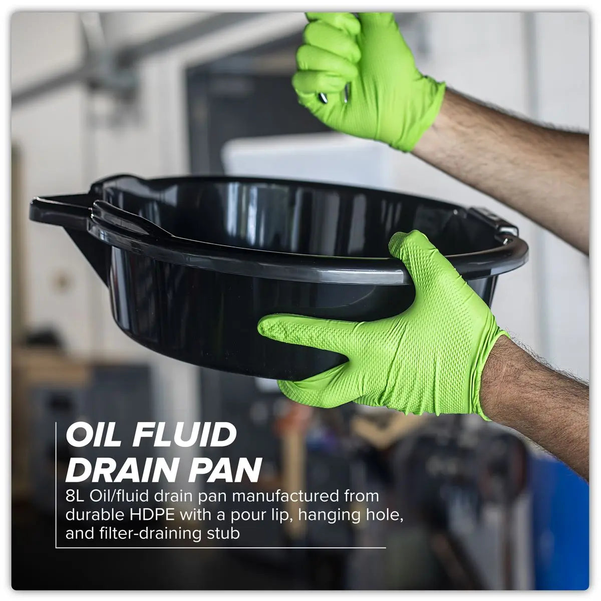 Sealey Oil/Fluid Drain Pan 8L  White Rose Tools