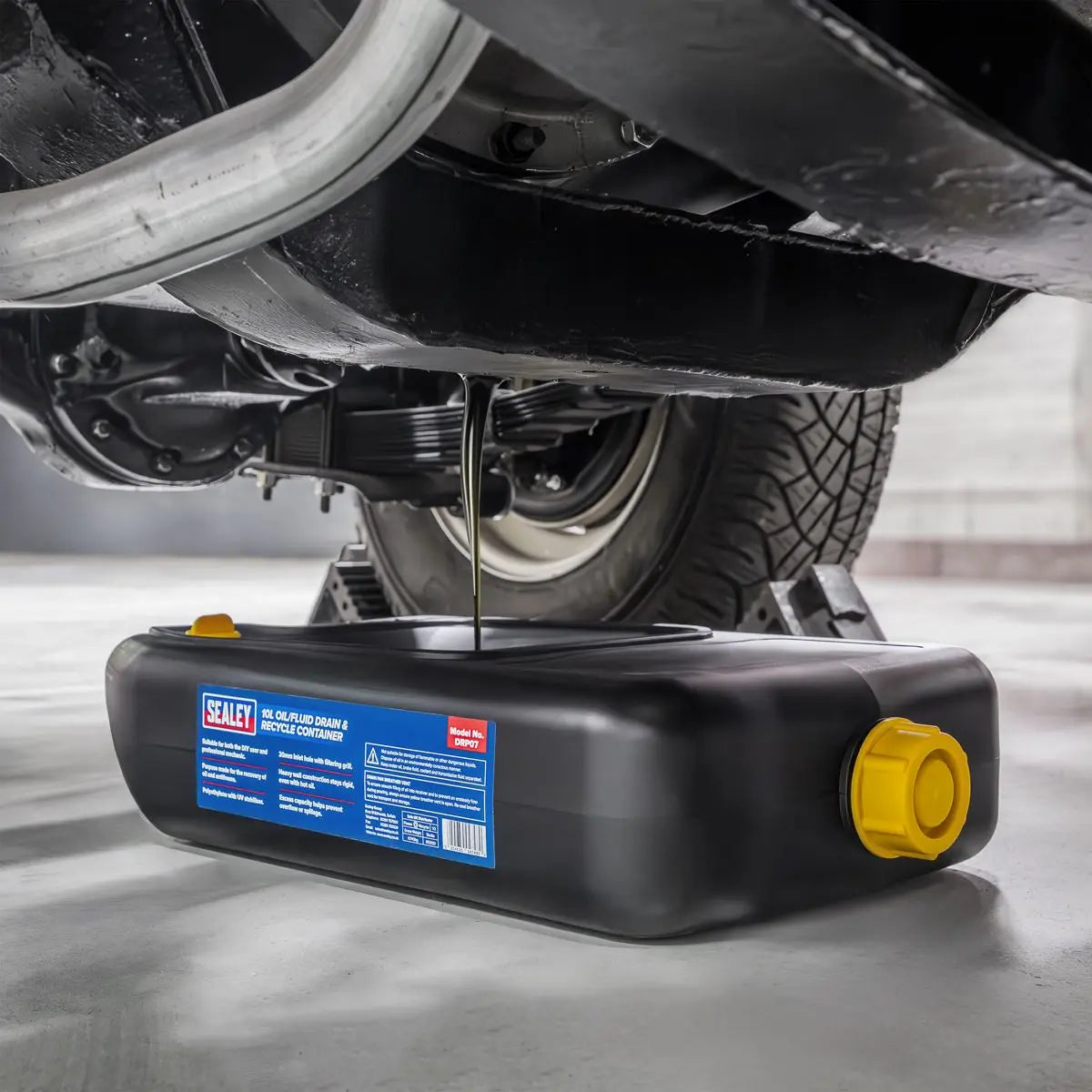 Sealey Oil/Fluid Drain & Recycle Container 10L 