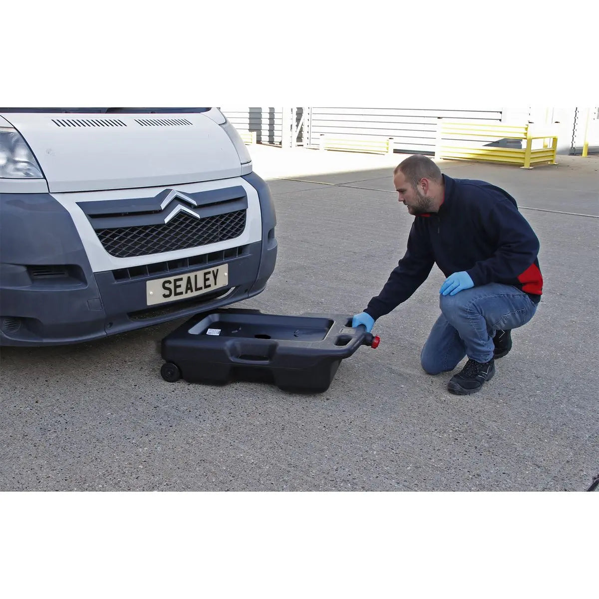 Sealey Oil/Fluid Drain & Recycling Container 54L - Wheeled 