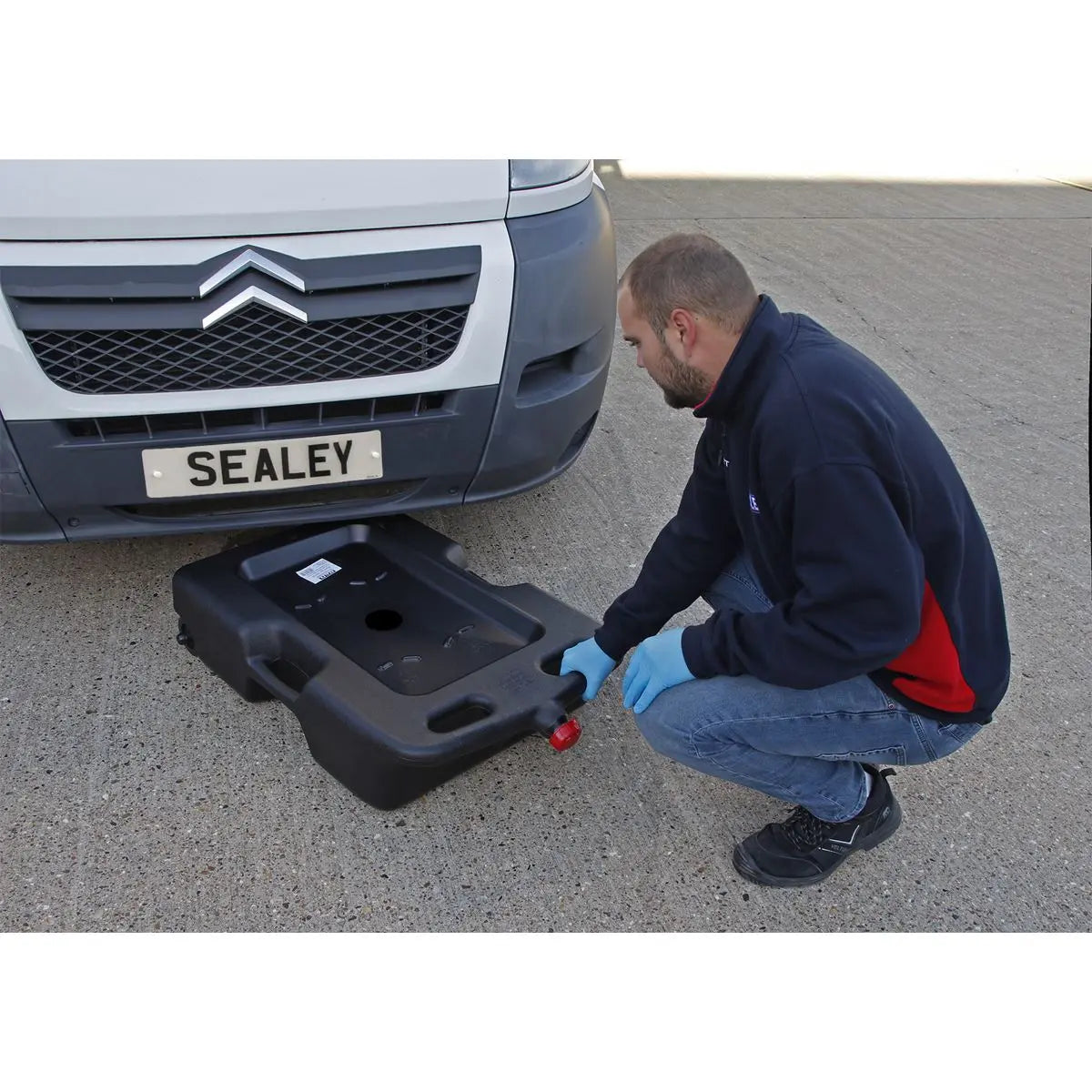 Sealey Oil/Fluid Drain & Recycling Container 54L - Wheeled 