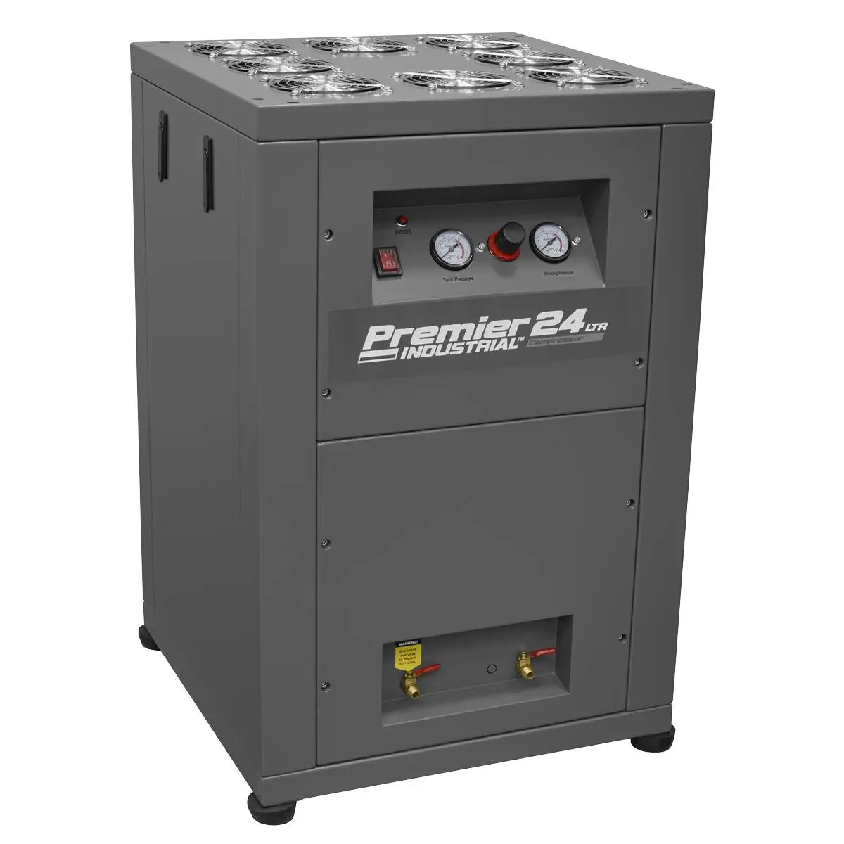 Sealey Oil Free Low Noise Air Compressor 24L Direct Drive 3hp  White Rose Tools