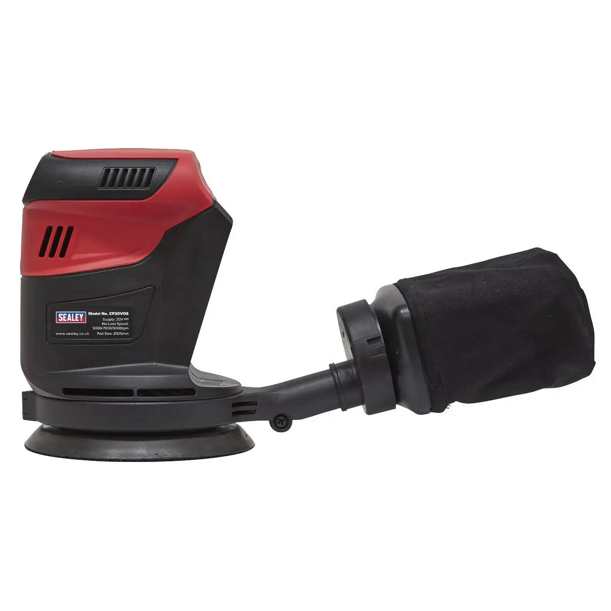 Sealey Orbital Palm Sander 20V SV20 Series Ø125mm - Body Only 