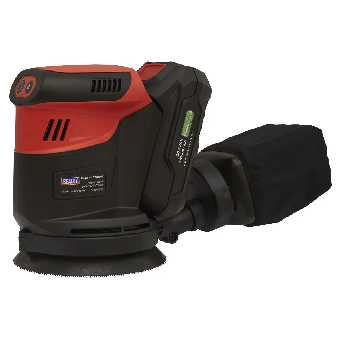 Sealey Orbital Palm Sander 20V SV20 Series Ø125mm - Body Only 