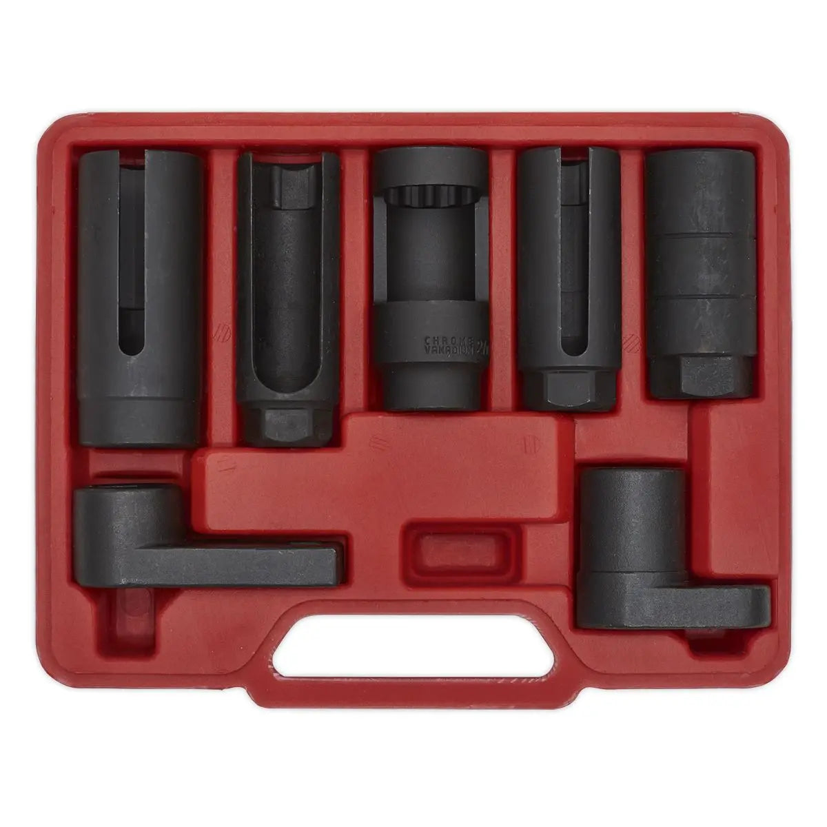 Sealey Oxygen Sensor Socket Set 7pc 3/8" & 1/2"Sq Drive 