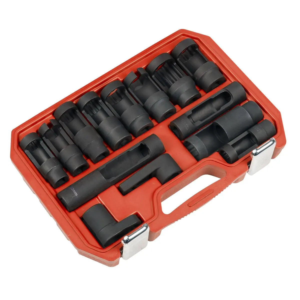 Sealey Oxygen & Diesel Injector Window Socket Set 1/2"Sq Drive 14pc  White Rose Tools