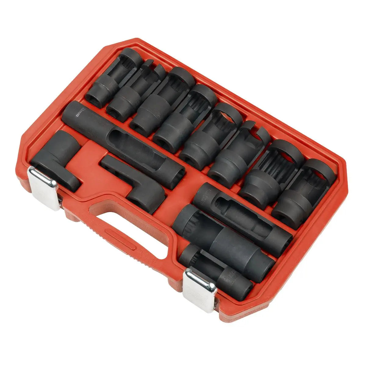 Sealey Oxygen & Diesel Injector Window Socket Set 1/2"Sq Drive 14pc  White Rose Tools