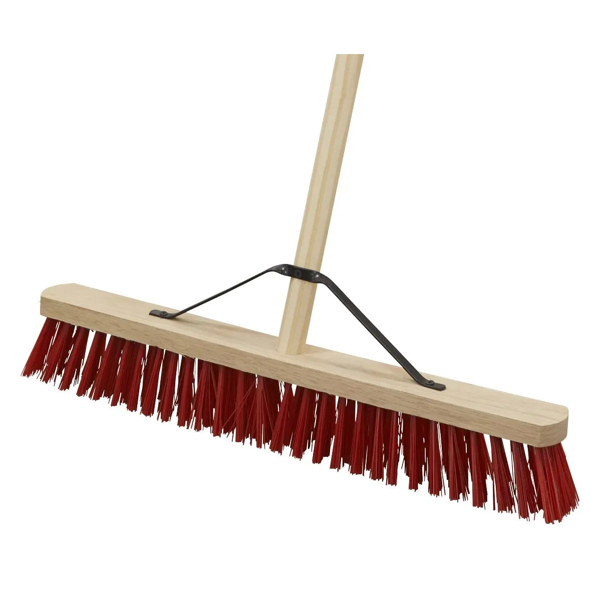 Sealey PVC Bristle Broom 24"(610mm)  White Rose Tools