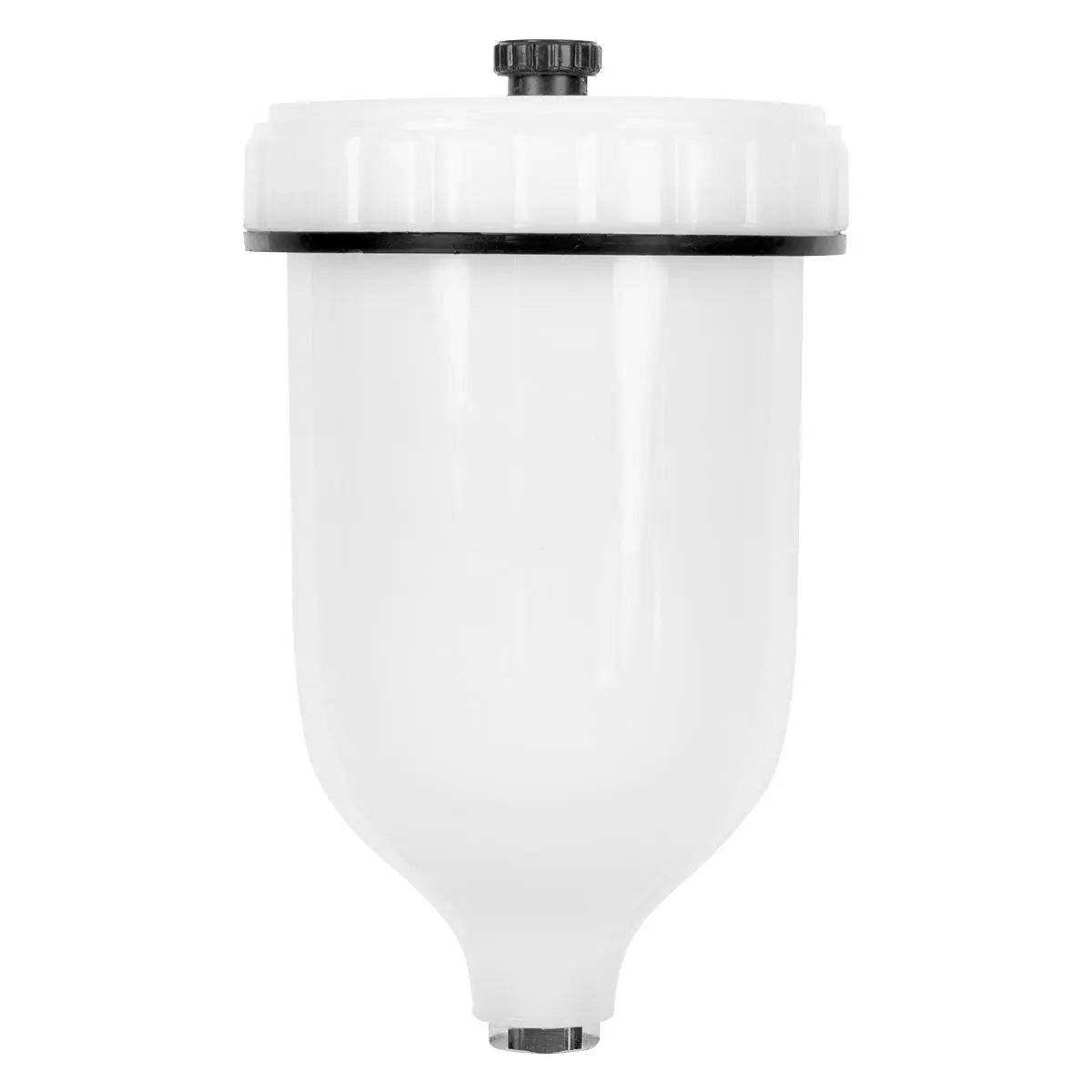 Sealey Paint Spray Gun Pot with Brass Fitting 600ml - White  White Rose Tools