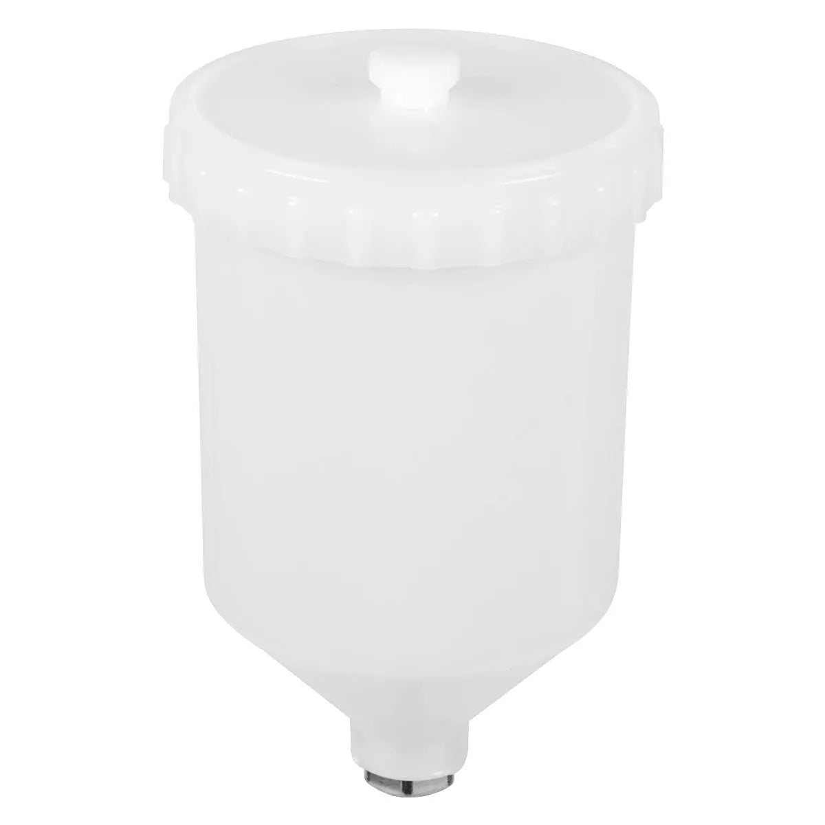 Sealey Paint Spray Gun Pot with Brass Fitting 600ml - White  White Rose Tools