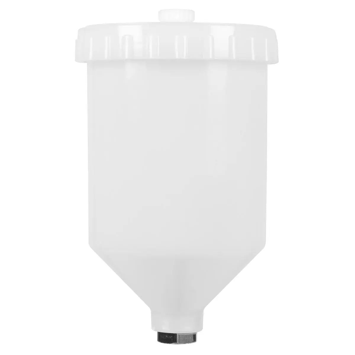 Sealey Paint Spray Gun Pot with Brass Fitting 600ml - White  White Rose Tools