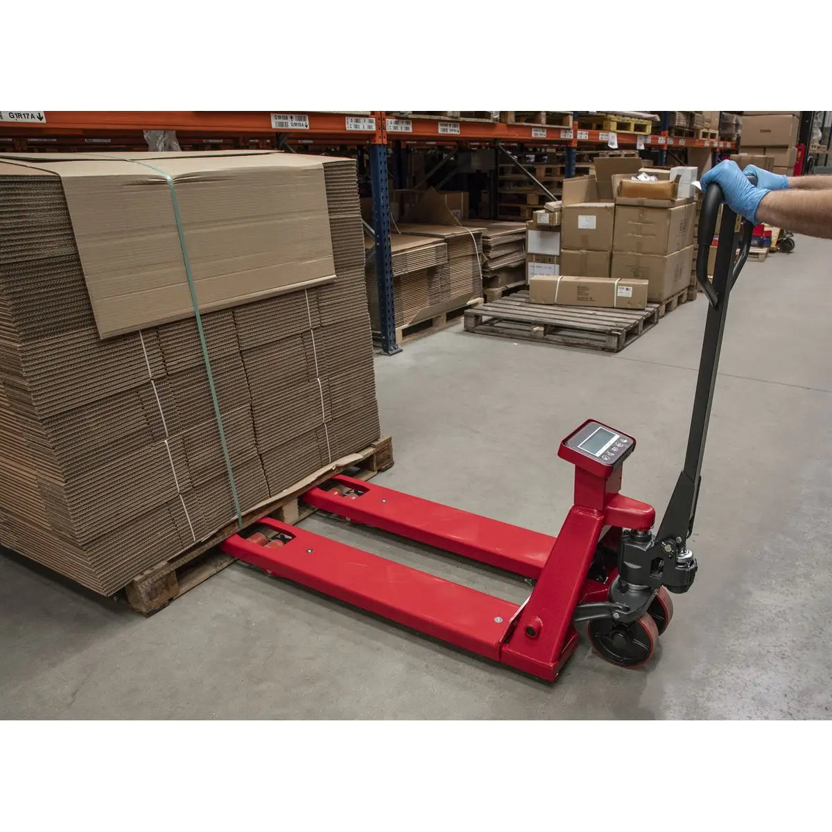 Sealey Pallet Truck with Scales - 2000kg Capacity 1150 x 555mm 
