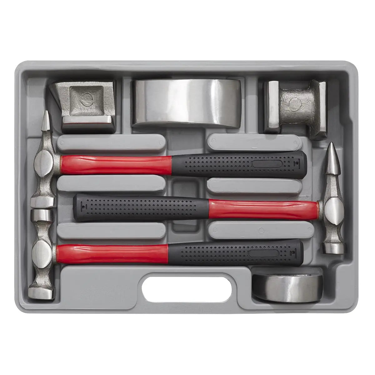 Sealey Panel Beating Set 7pc Drop-Forged Fibreglass Shafts 