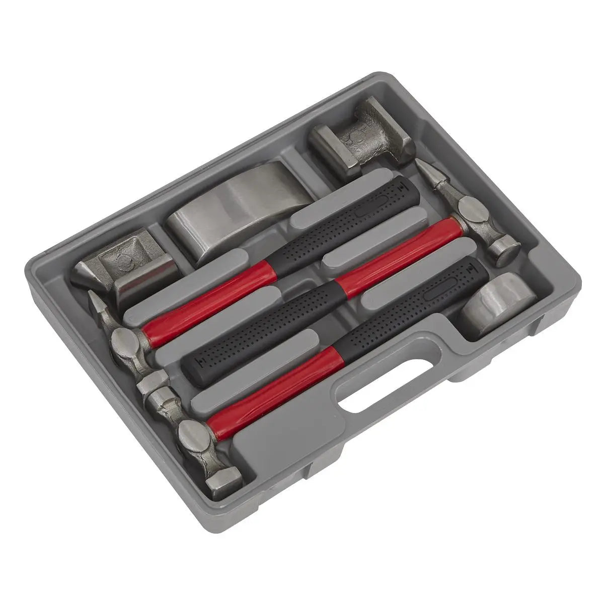 Sealey Panel Beating Set 7pc Drop-Forged Fibreglass Shafts 