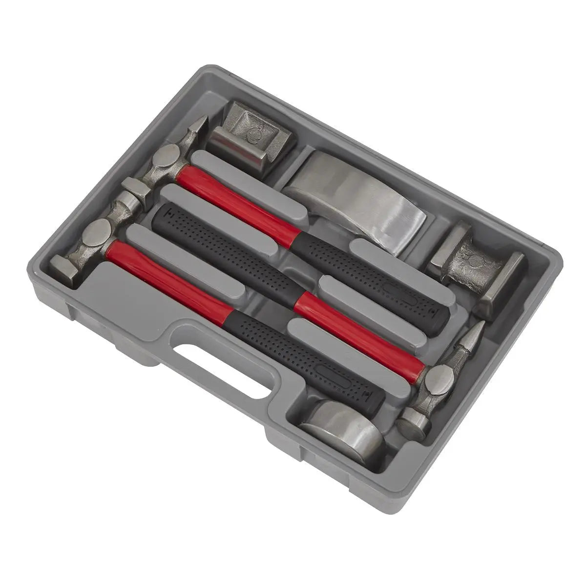 Sealey Panel Beating Set 7pc Drop-Forged Fibreglass Shafts 
