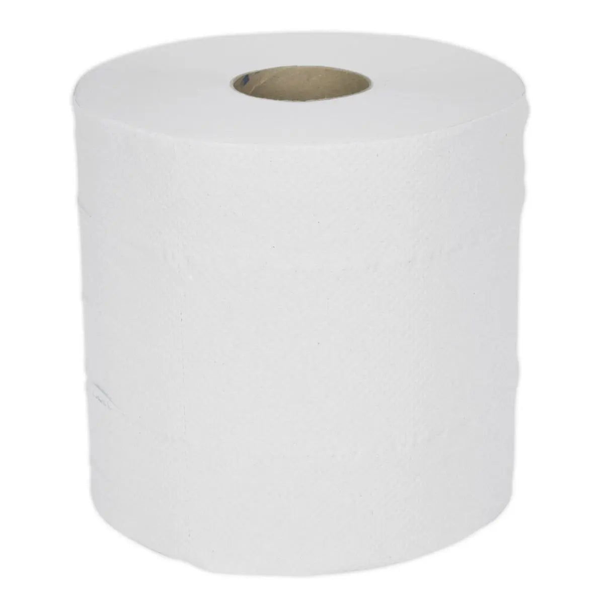 Sealey Paper Roll White 2-Ply Embossed 150m Pack of 6 