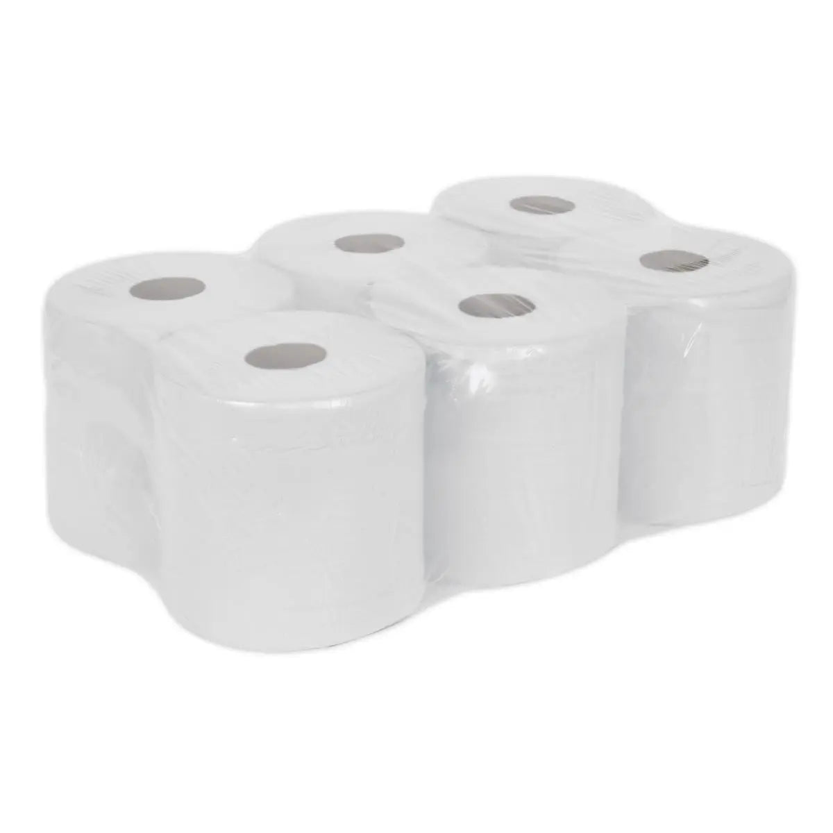 Sealey Paper Roll White 2-Ply Embossed 150m Pack of 6 