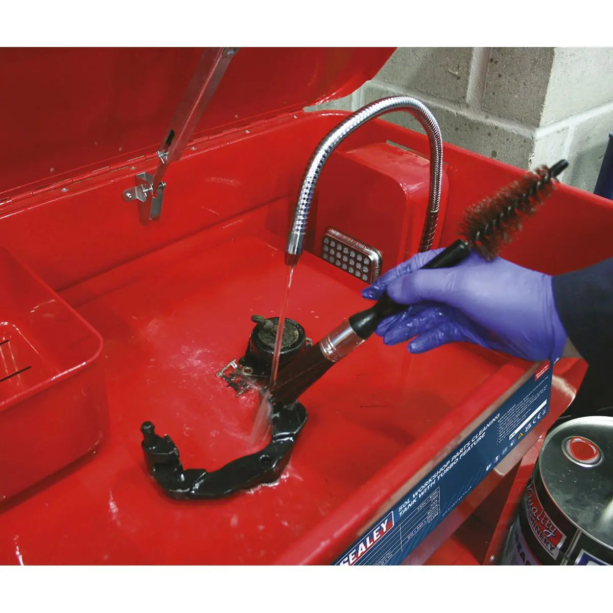 Sealey Parts Cleaning Tank with Turbo Feature 