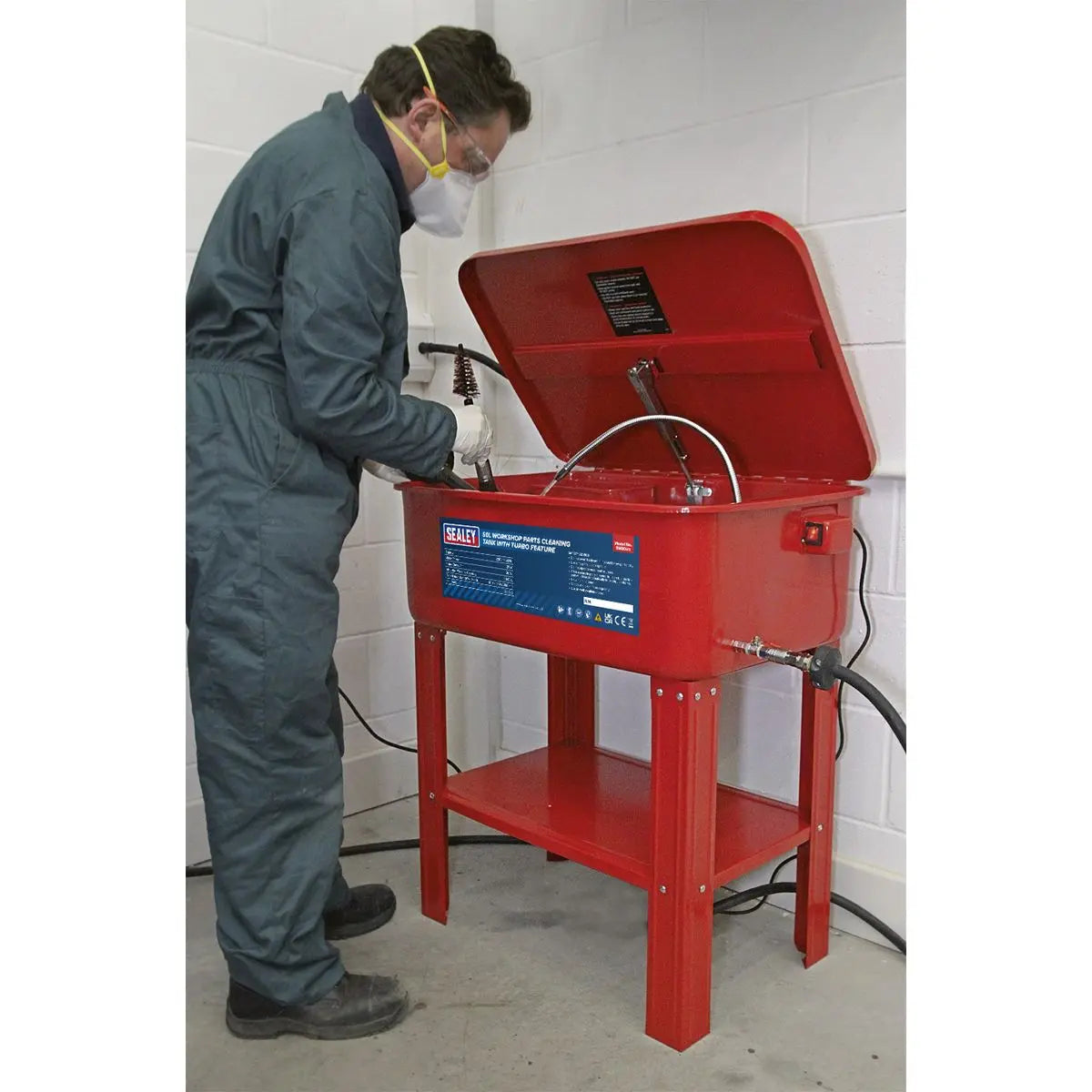 Sealey Parts Cleaning Tank with Turbo Feature 