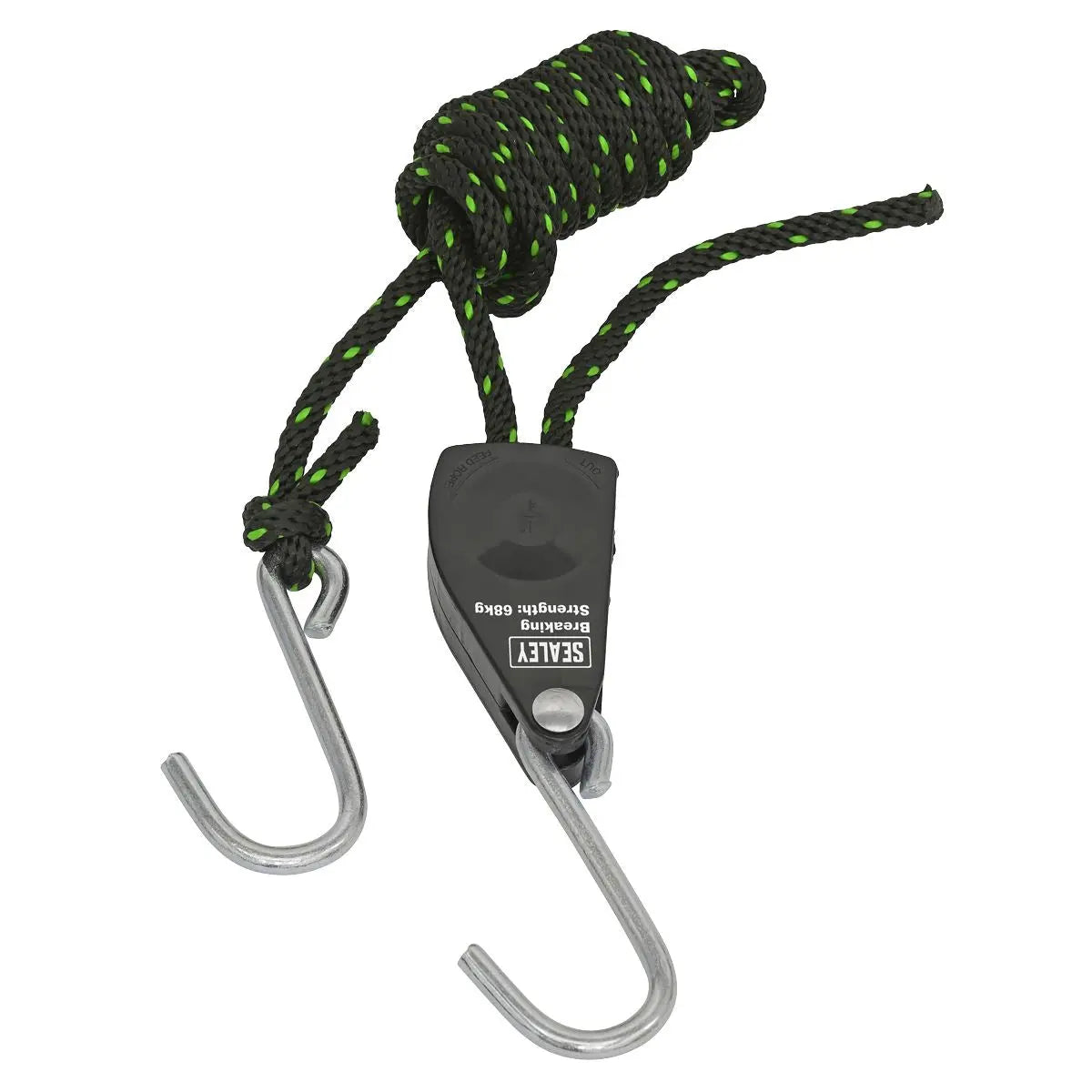 Sealey Parts Hanger/Tie Down Ratchet 2m with S-Shaped Hooks - Pack of 2  White Rose Tools