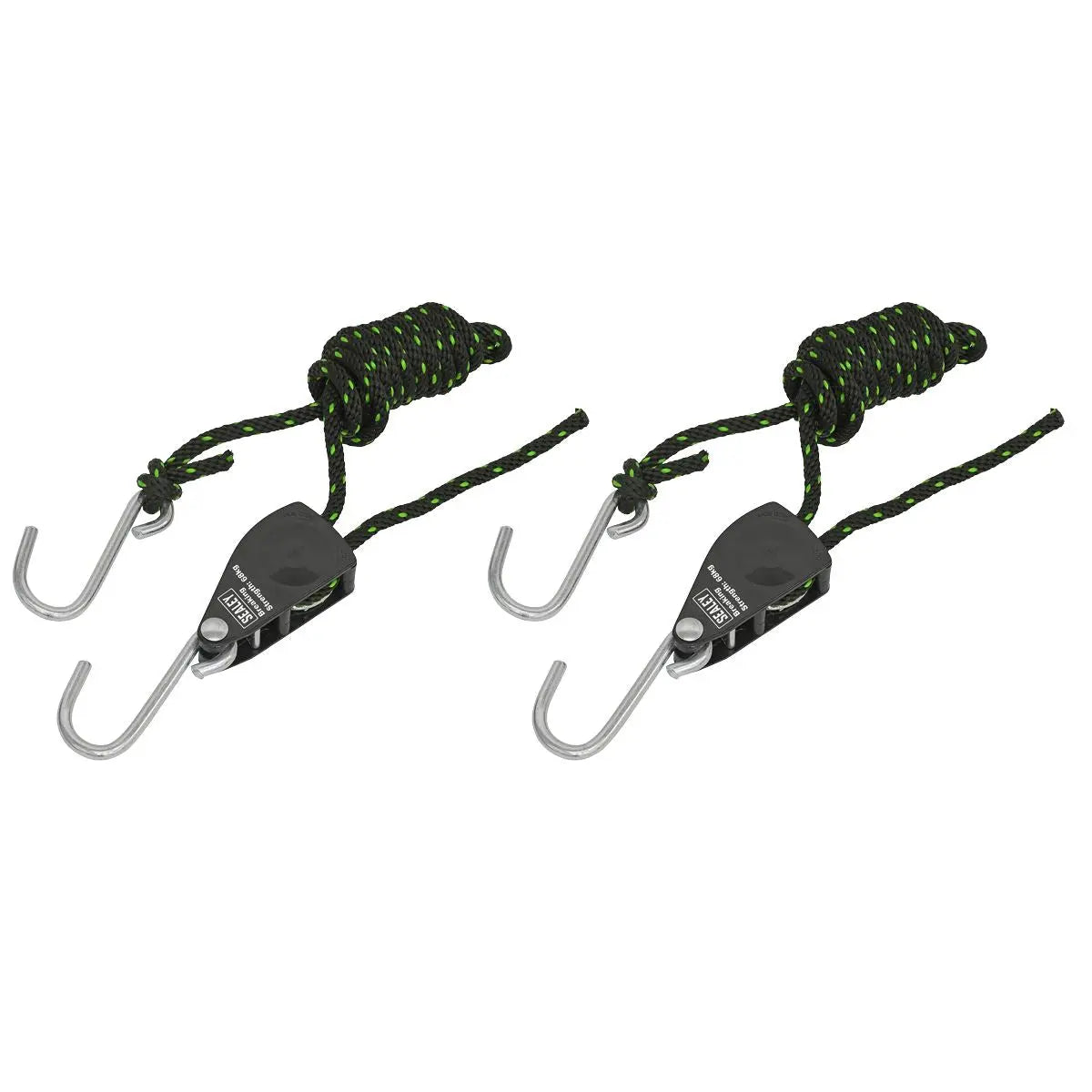 Sealey Parts Hanger/Tie Down Ratchet 2m with S-Shaped Hooks - Pack of 2  White Rose Tools