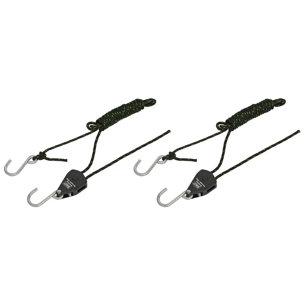 Sealey Parts Hanger/Tie Down Ratchet 2m with S-Shaped Hooks - Pack of 2  White Rose Tools