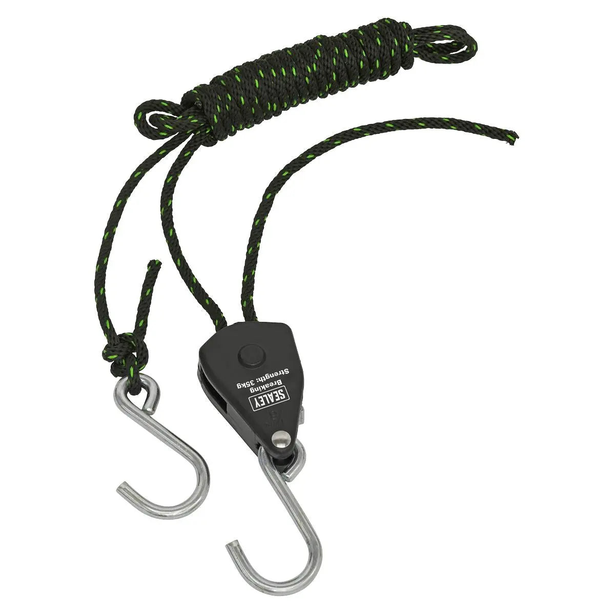 Sealey Parts Hanger/Tie Down Ratchet 2m with S-Shaped Hooks - Pack of 2  White Rose Tools