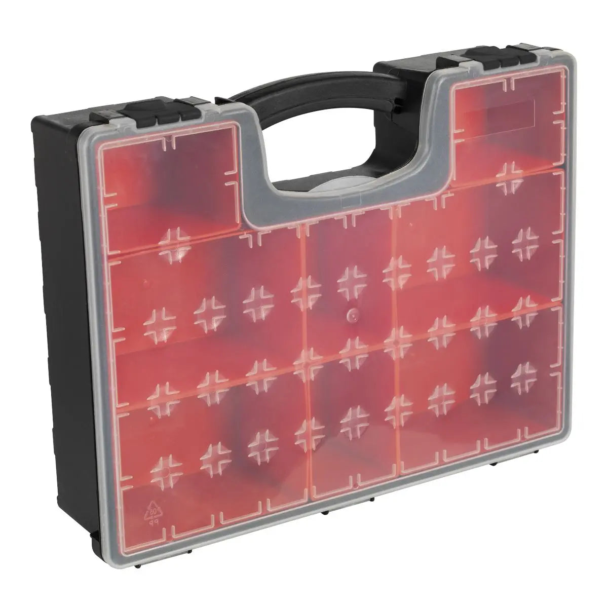 Sealey Parts Storage Case Organiser with 8 Removable Compartments Tool Screw Box 