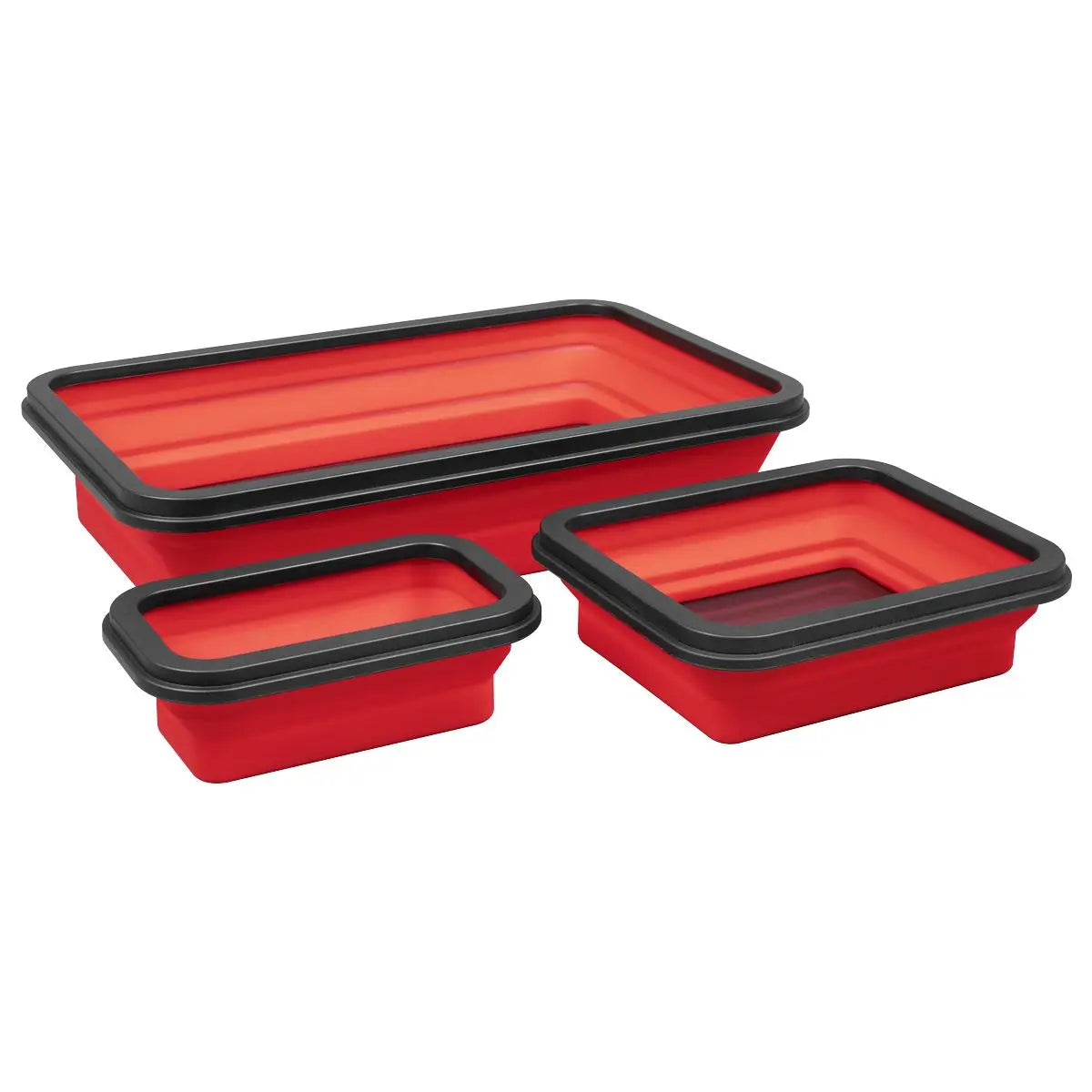 Sealey Parts Tray Collapsible Magnetic - Set of 3  White Rose Tools