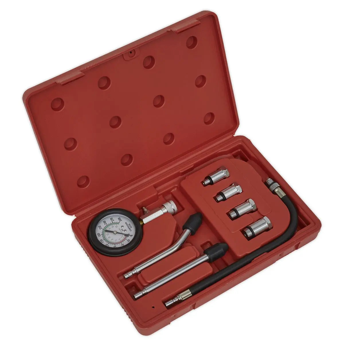 Sealey Petrol Engine Compression Test Kit 8 Piece 