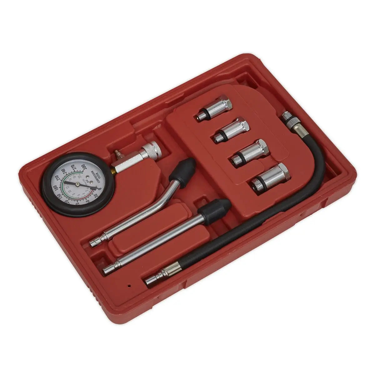Sealey Petrol Engine Compression Test Kit 8 Piece 