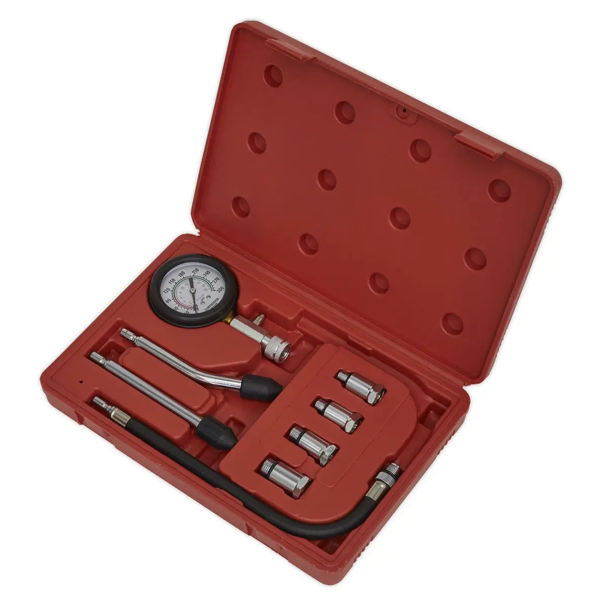 Sealey Petrol Engine Compression Test Kit 8 Piece 