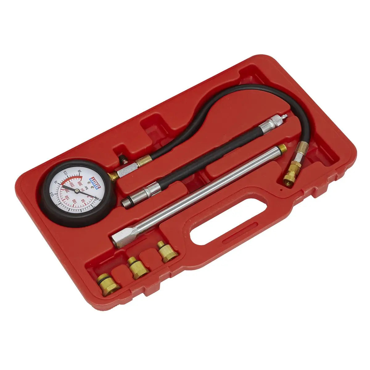 Sealey Petrol Engine Compression Tester Deluxe Kit 6pc 