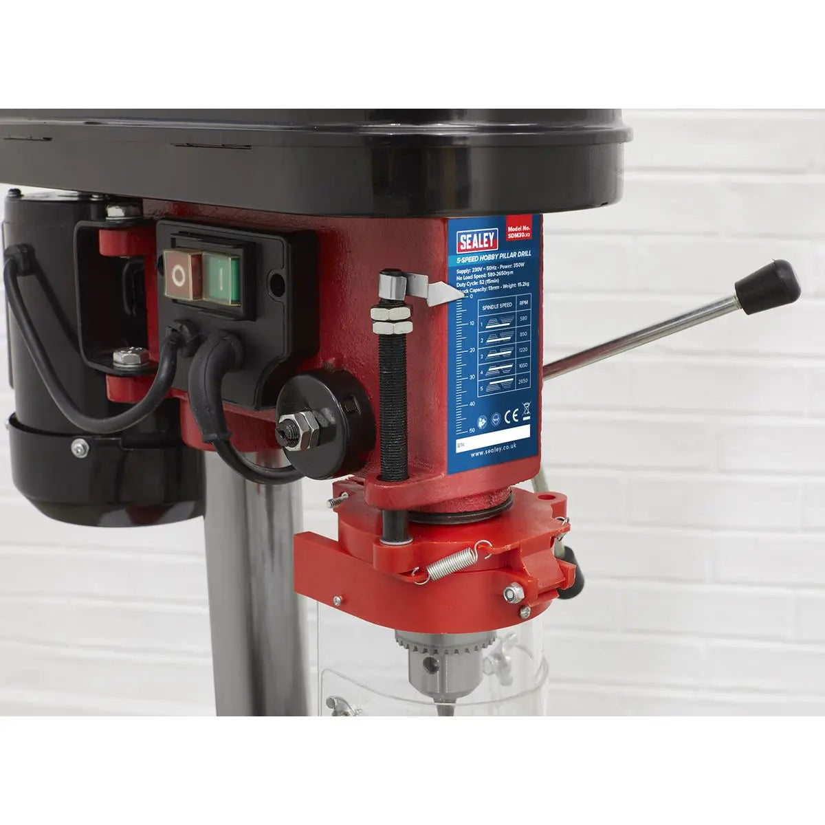 Sealey Pillar Drill 5-Speed Model 350W/230V 