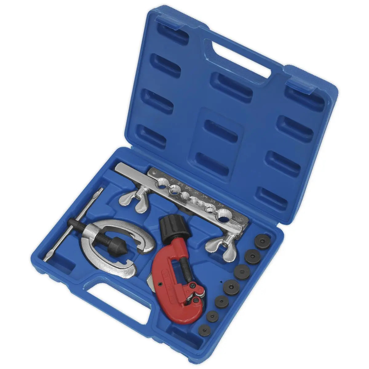 Sealey Pipe Flaring & Cutting Kit 10pc 