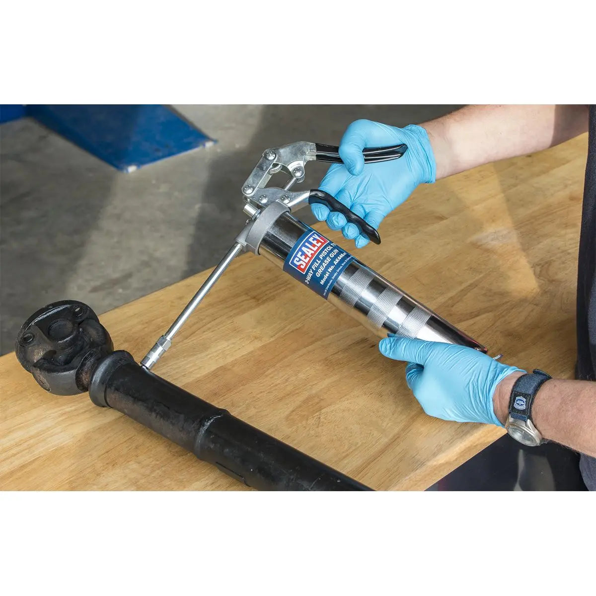 Sealey Pistol Type Grease Gun 3-Way Fill 