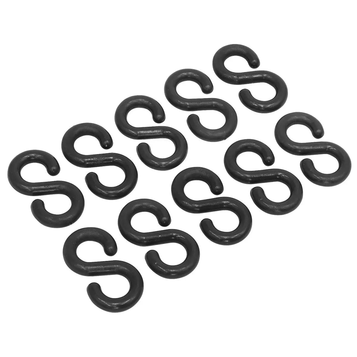 Sealey Plastic Chain S-Hook Pack of 10  White Rose Tools
