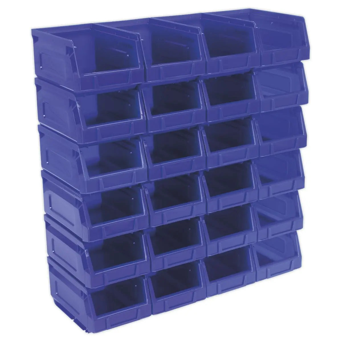 Sealey Plastic Storage Bin 105 x 165 x 85mm - Blue Pack of 24 