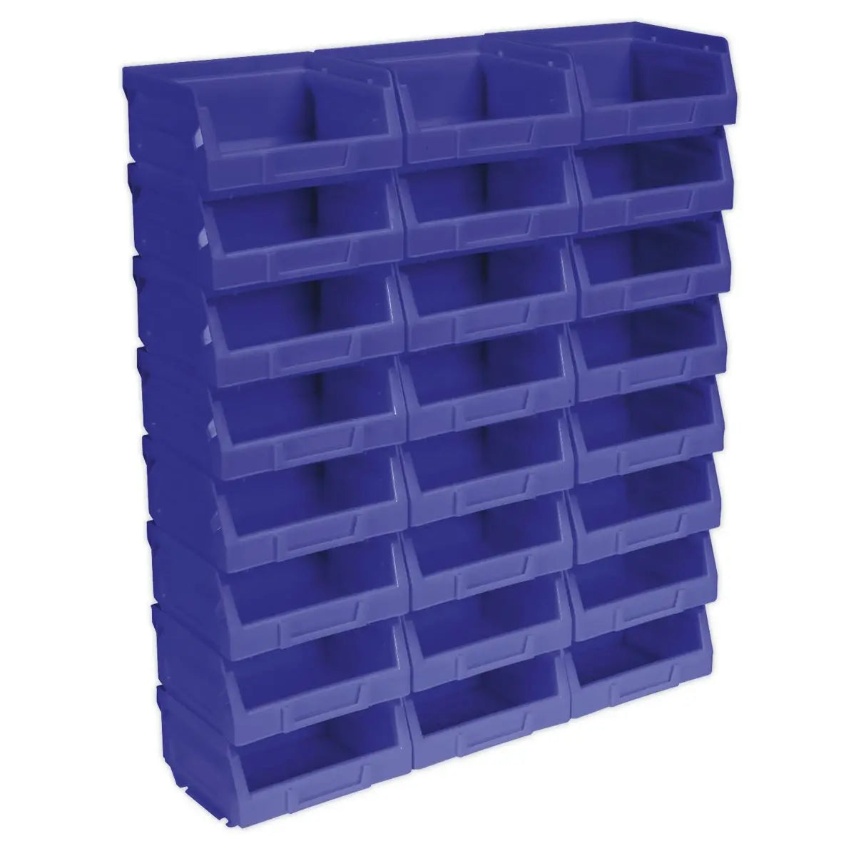 Sealey Plastic Storage Bin 105 x 85 x 55mm - Blue Pack of 24 