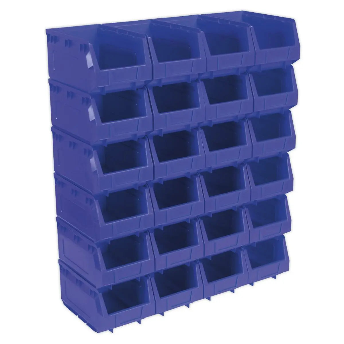 Sealey Plastic Storage Bin 150 x 240 x 130mm - Blue Pack of 24 