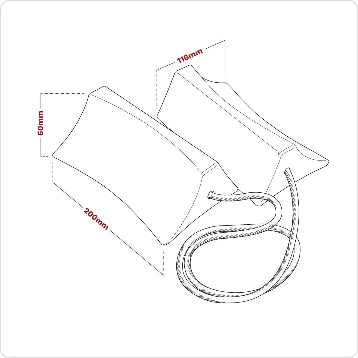 Sealey Plastic Wheel Chocks - Pair 