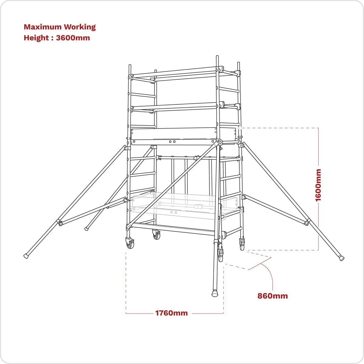 Sealey Platform Scaffold Tower Combo EN 1004 -1 