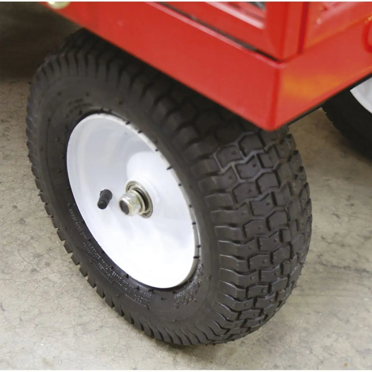 Sealey Platform Truck with Sides Pneumatic Tyres 450kg Capacity 