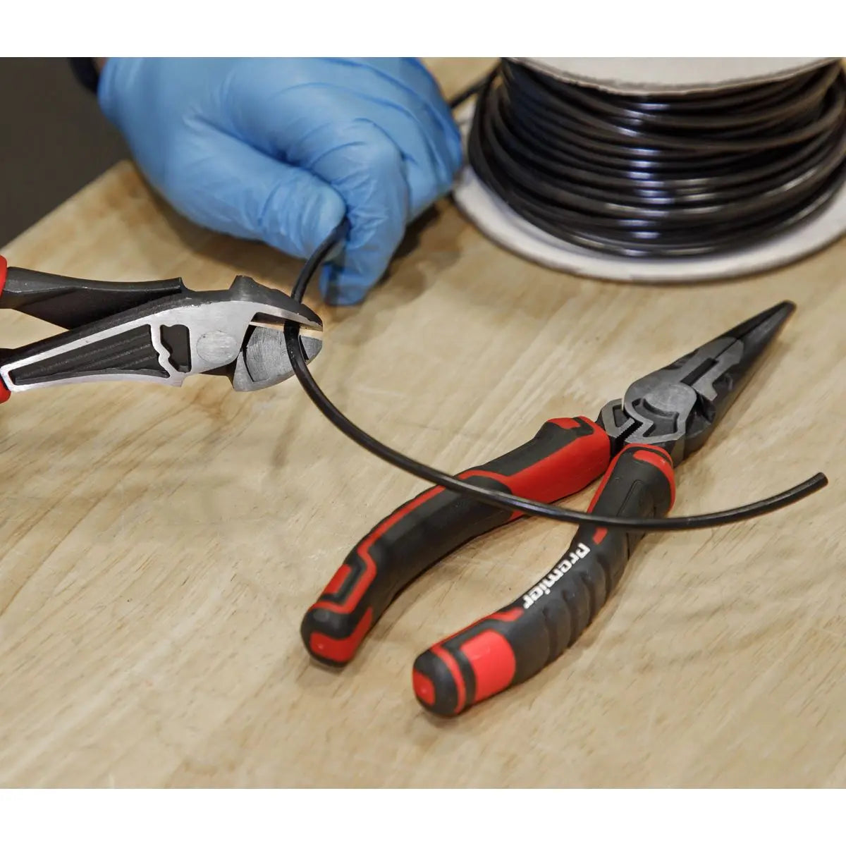 Sealey Pliers Set High Leverage 4 Piece Side Cutters Combination Long Nose Water Pump 