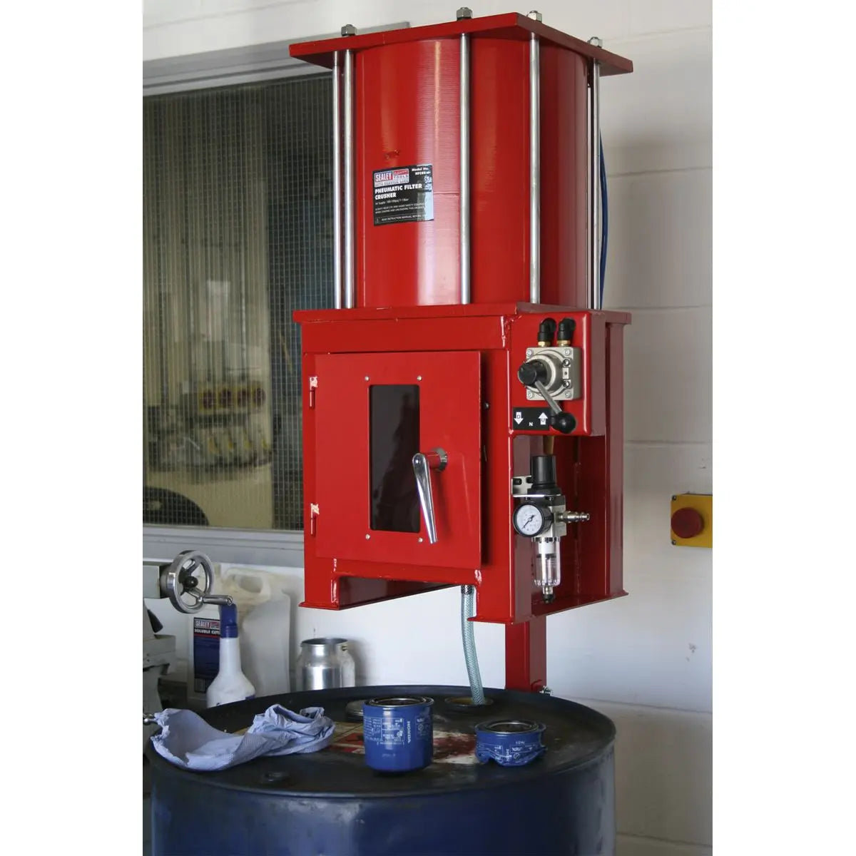 Sealey Pneumatic Oil Filter Crusher 